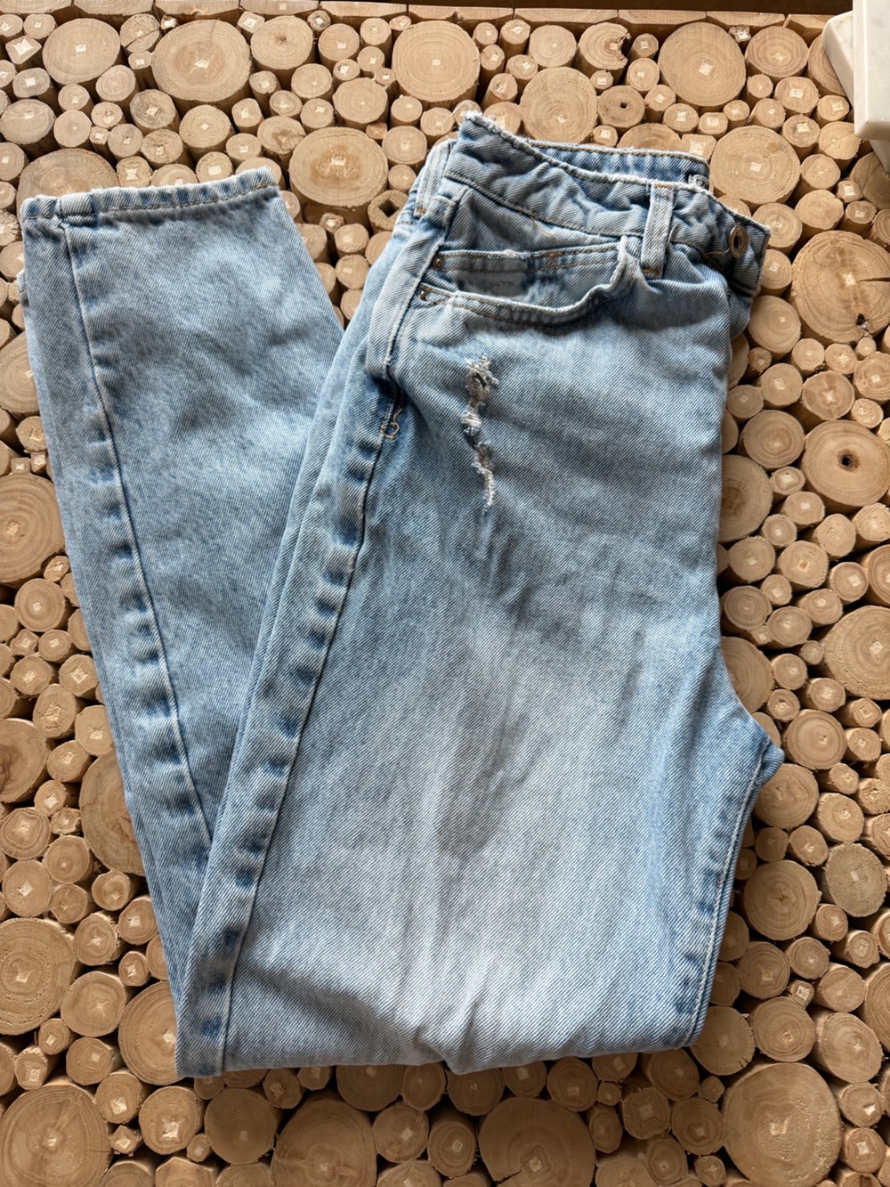 Zara Light Blue Mom Jeans